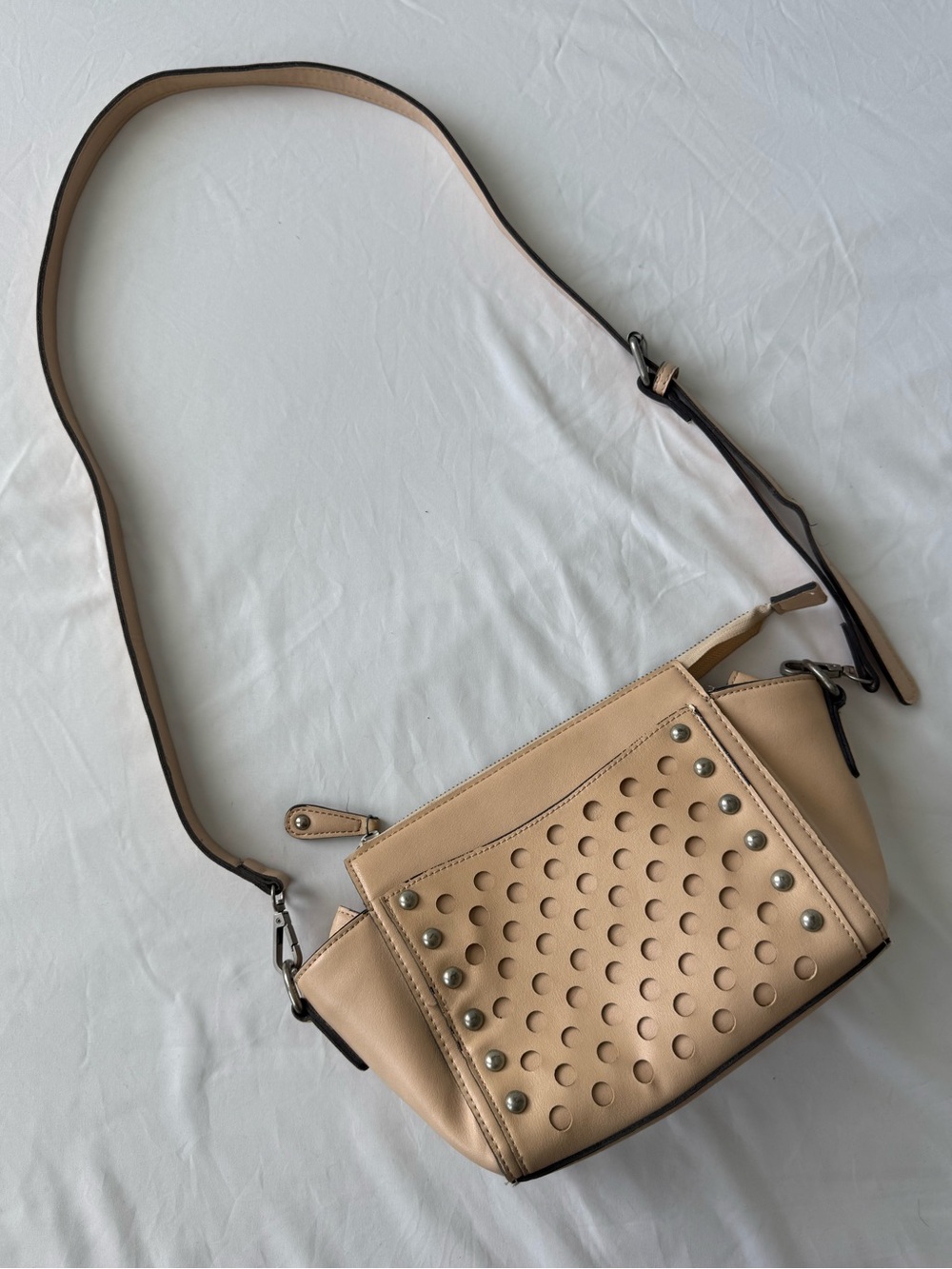 Free People Studded Light Pink Crossbody Purse